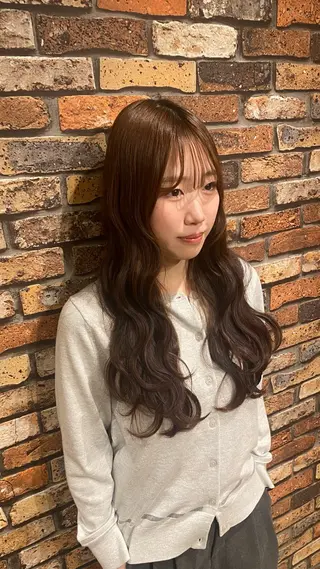 ロング 💎ツヤ髪ストレート カラー💎かのんのヘアスタイル