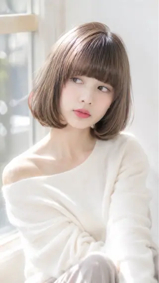 ミディアム カラー イズ ミのヘアスタイル