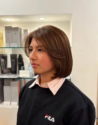 ミディアム アオキ サキ💫のヘアスタイル