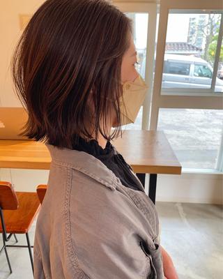 ミディアム カラー 似合わせが得意 村松慧汰のヘアスタイル