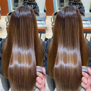 ロング 美髪矯正透明感カラー 江川 和輝のヘアスタイル