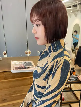 ショート カラー 大阪デザインカラー/ カットモデル募集中のヘアスタイル