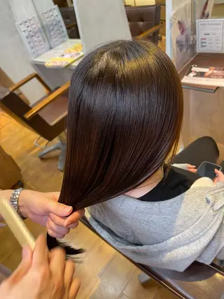 ロング 梶谷 和希のヘアスタイル