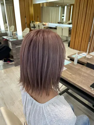 ミディアム カラー デザインカラー、艶髪 大塚 耕平のヘアスタイル