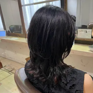 セミロング 北川 智海のヘアスタイル