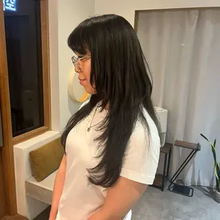 ロング 、 ハルナのヘアスタイル