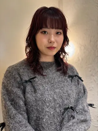 ミディアム 💫扱いやすい レイヤー/小林陸のヘアスタイル