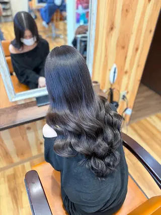 ロング カラー tetote ミコのヘアスタイル