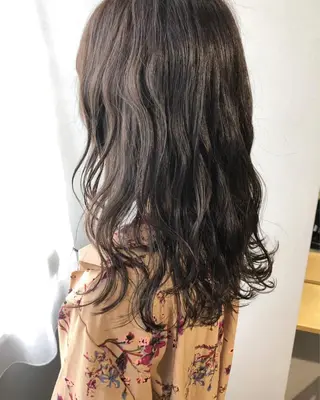 セミロング パーマ ボブパーマコテ巻き風 パーマNo1深江秀平のヘアスタイル