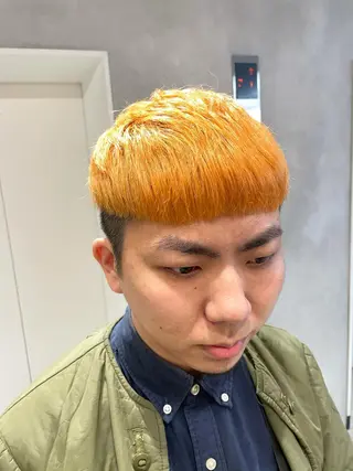 ショート カラー メンズ ハイトーン×レイヤー /遠藤将太のヘアスタイル