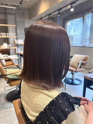 ミディアム カラー ヘアアレンジ 🤍himari🤍 顔まわり×艶髪特化のヘアスタイル
