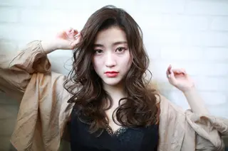 セミロング カラー パーマ ヘアアレンジ 大久保寿高✨ なりたい色を叶える✨のヘアスタイル