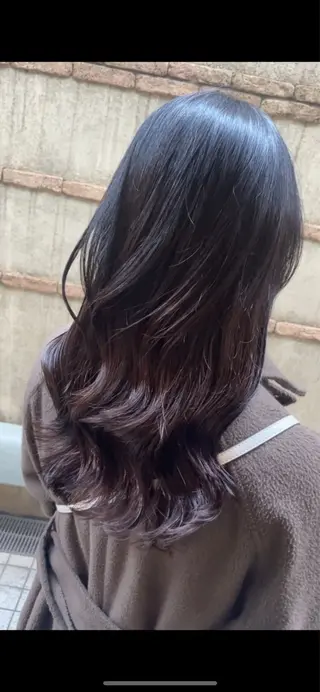 ロング パーマ ご新規様限定 透明感カラーKANAのヘアスタイル
