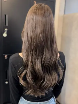 セミロング 髪質改善艶カラー KAMIYAMAのヘアスタイル