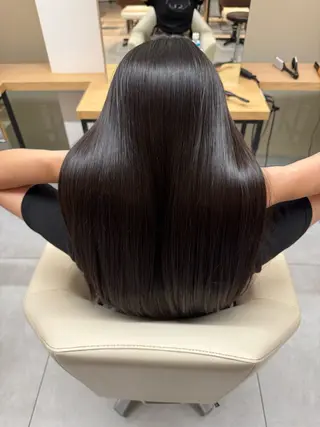 ロング 八木 佑菜のヘアスタイル