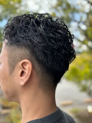 パーマ メンズ 青山 祐一朗のヘアスタイル
