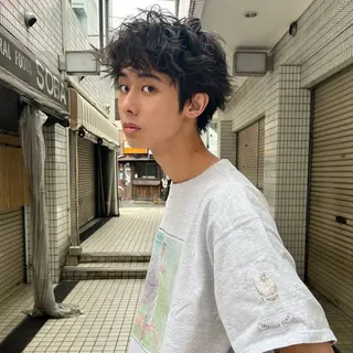 ショート メンズ モモセ ユメトのヘアスタイル