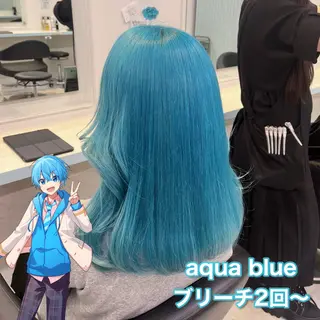 ミディアム カラー ブリーチカラー 🩵MIZUKIのヘアスタイル