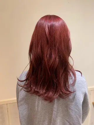 セミロング カラー 💖クボ モモ💖のヘアスタイル