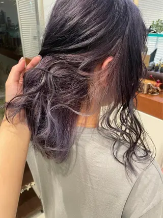 セミロング カラー 1 0のヘアスタイル