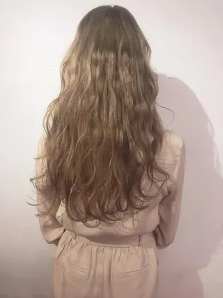 セミロング ワンホンレイヤー エクステづまのヘアスタイル