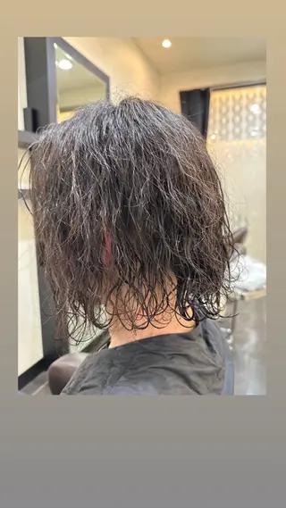 パーマ ナチュラルヘア 神田一瑳のヘアスタイル