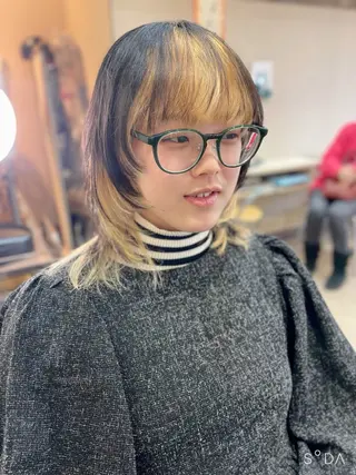 ミディアム カラー カラー/フリーランス 鈴木 亜紀子のヘアスタイル