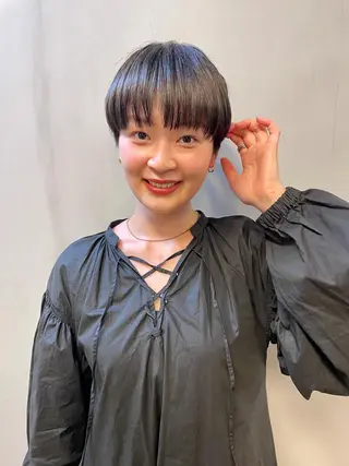 ショート カラー パーマ ヘアアレンジ メンズ キッズ ネイル マツエク・マツパ アイブロウ tatsumi/ボブ ウルフ/レイヤーのヘアスタイル