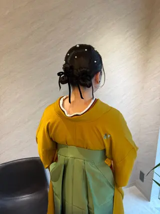 ミディアム カラー ヘアアレンジ Liz aoiのヘアスタイル