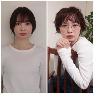 ショート カラー パーマ ooit 【オーイット】のヘアスタイル
