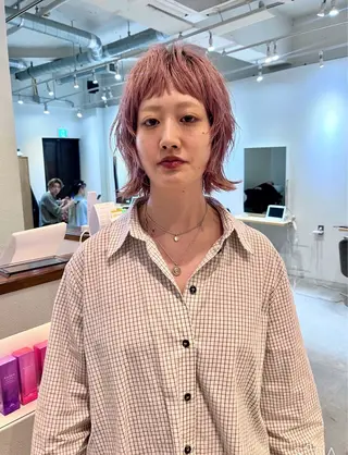 ショート カラー トレンドパーマ☝️ 🌱ショート/緒方椋のヘアスタイル