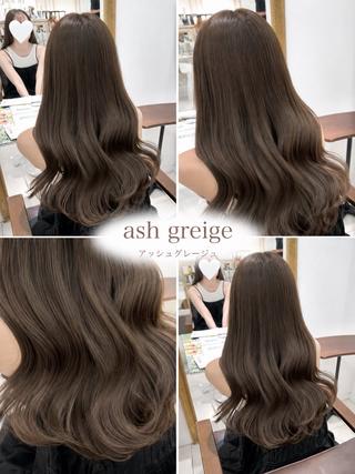 ロング カラー 流れる顔まわり カット✨/きょんさんのヘアスタイル