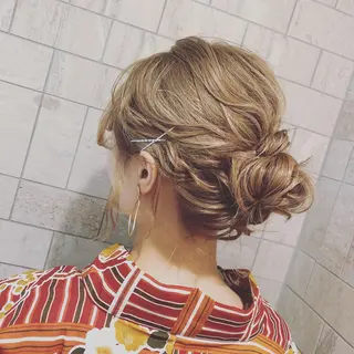 セミロング 美髪矯正透明感カラー 江川 和輝のヘアスタイル