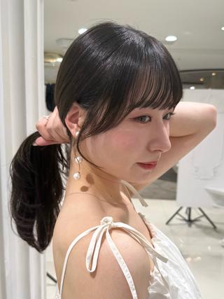 ロング 中村 日南のヘアスタイル