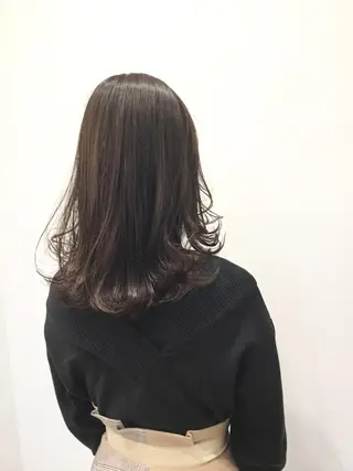 ミディアム カラー 髪質改善カラー ショートボブ専門のヘアスタイル