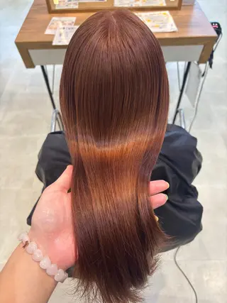 ロング カラー 暖色カラー/アレンジ 🌺URUHA🌺のヘアスタイル
