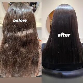 ロング カラー パーマ ヘアアレンジ REONA🪽✨薬院 レイヤーカット🫧のヘアスタイル
