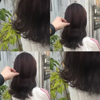ミディアム カラー パーマ ヘアアレンジ メンズ キッズ 上品＆韓国風 🥀海心🥀のヘアスタイル