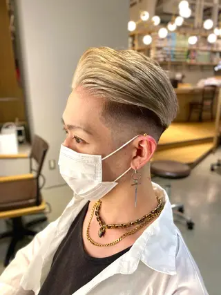 ショート カラー メンズ unopulir 景山 凌のヘアスタイル