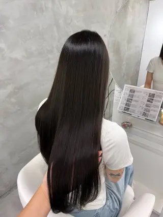 ロング カラー yuuna ✮ door whiteのヘアスタイル
