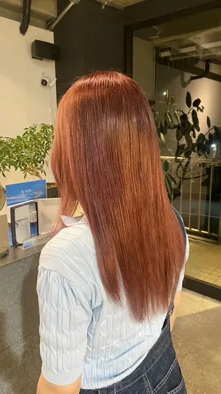 ロング カラー メンズカット attraitななかのヘアスタイル
