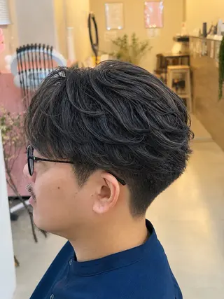 ショート パーマ メンズ 店長⚜️メンズカット パーマ⚜️則次亮哉のヘアスタイル