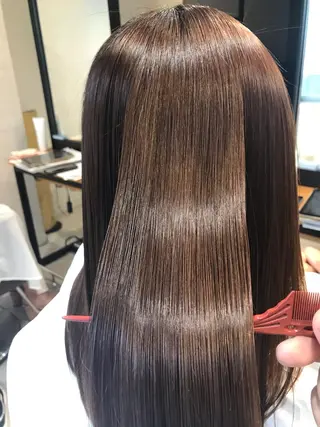 セミロング 最高峰美髪矯正No1 toshiのヘアスタイル