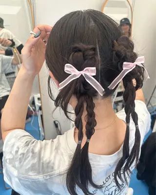 ロング ヘアアレンジ SiLO Yukinaのヘアスタイル