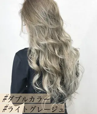 ロング カラー ヘアアレンジ TATSUYA アートディレクターのヘアスタイル