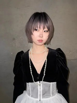 ミディアム カラー ヘアアレンジ 🦠デザインカラー/ 魚瀬あおい🦠のヘアスタイル