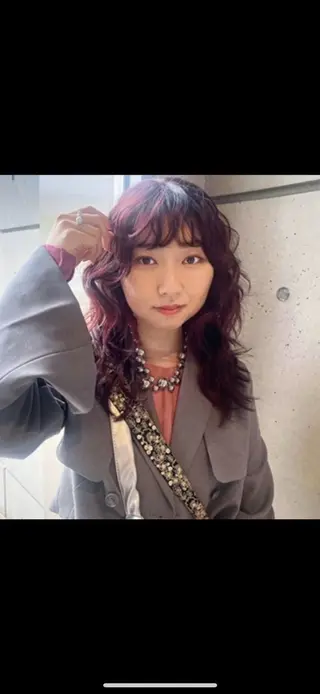 ロング カラー 酸性ストレート /暖色カラー/ユイカのヘアスタイル