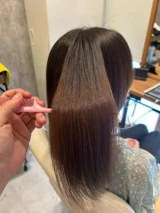 ミディアム 森田 遥菜のヘアスタイル