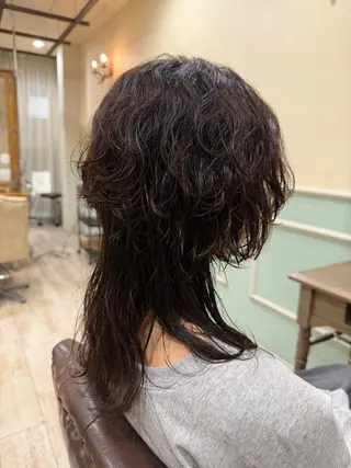 ミディアム パーマ 新越谷noble店長 松本拓也▶◀*.のヘアスタイル