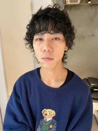 ショート カラー パーマ ヘアアレンジ メンズ キッズ ネイル マツエク・マツパ アイブロウ パーマスタイル🔅 sayacaのヘアスタイル